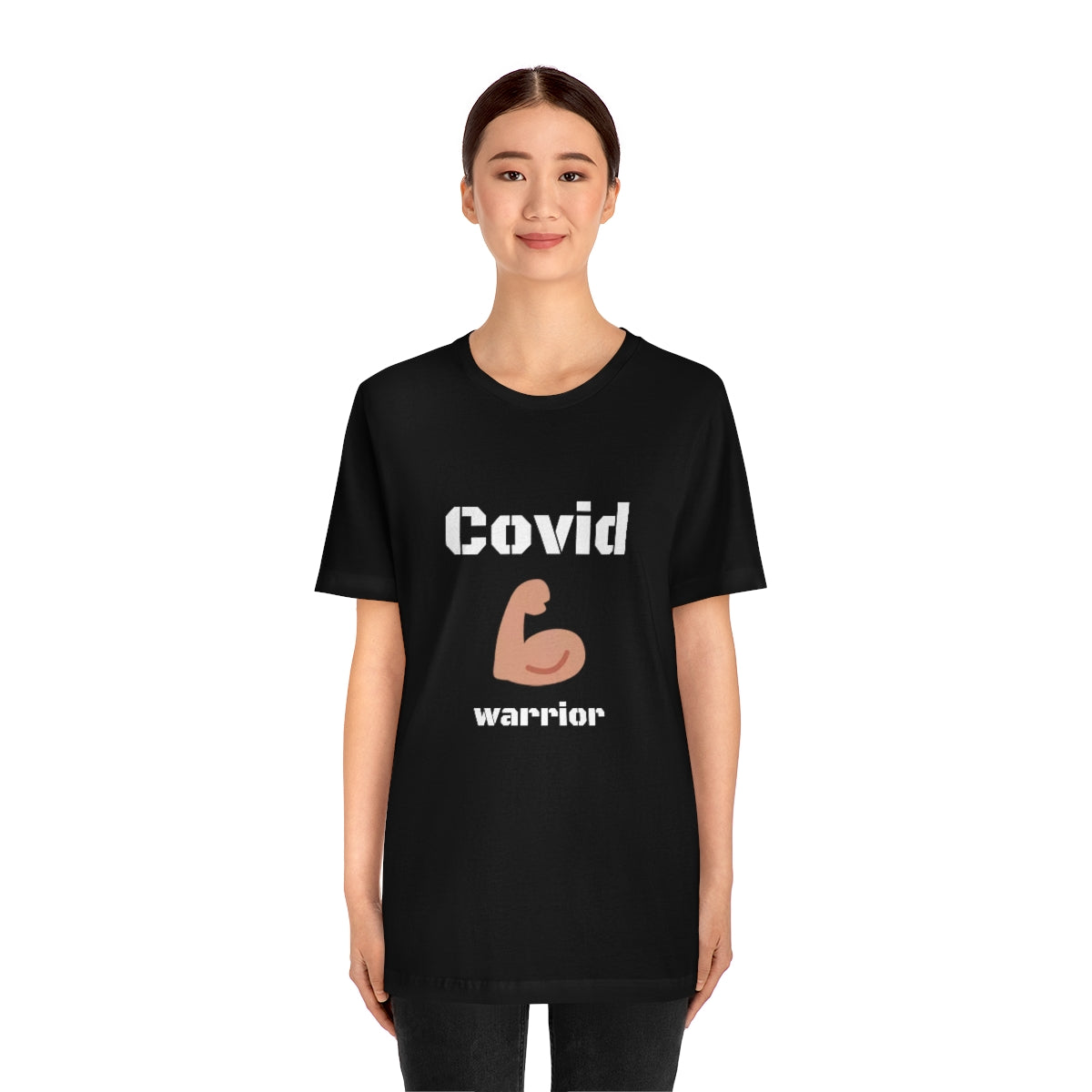 Covid Warrior - Designed - Unisex Short Sleeve Tee - CrazyTomTShirts