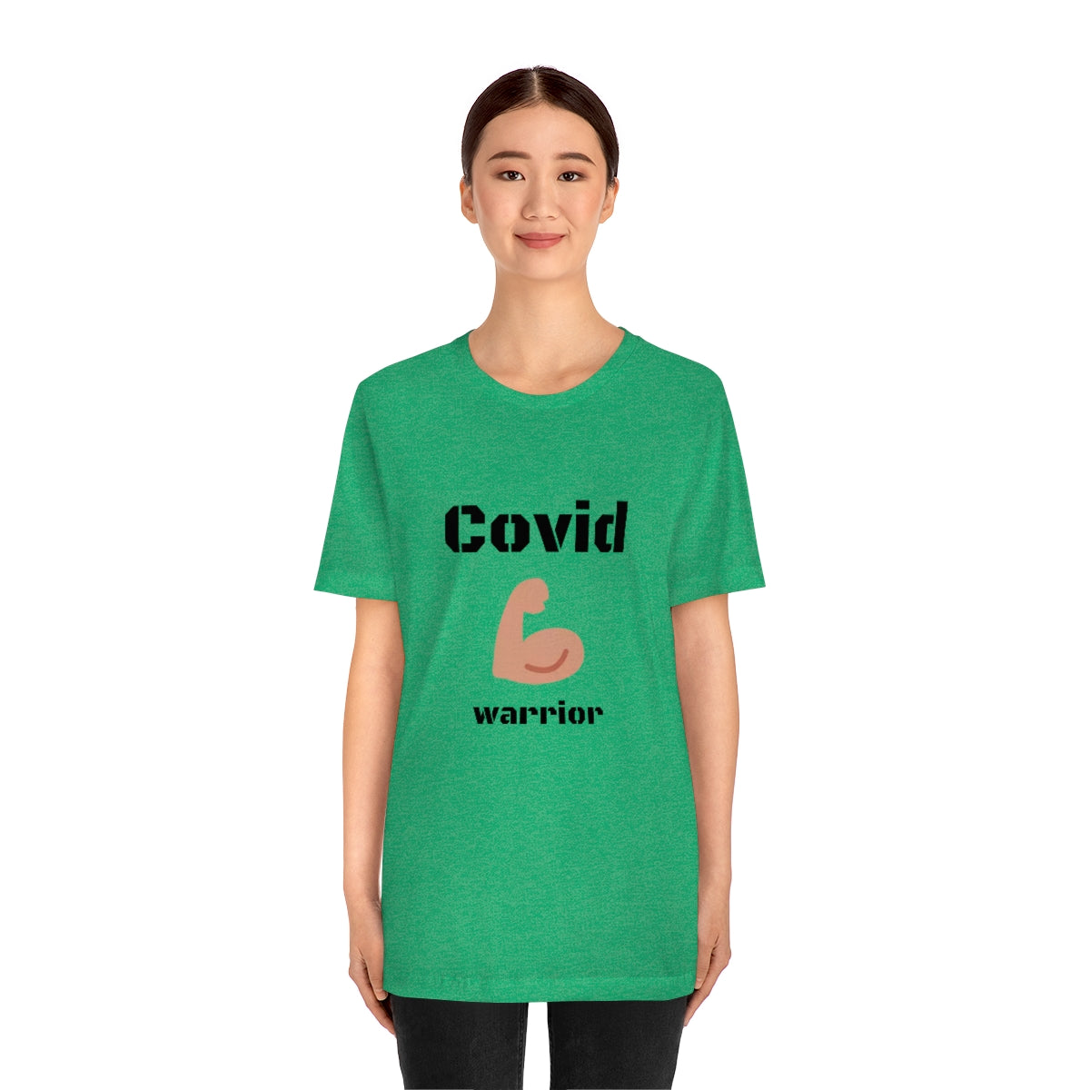 Covid Warrior - Designed - Unisex Short Sleeve Tee - CrazyTomTShirts