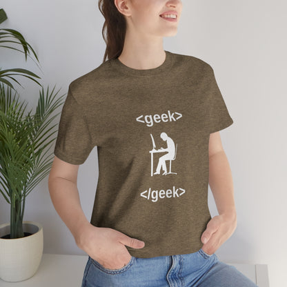 Geek code - Funny Tech - Unisex Short Sleeve Tee