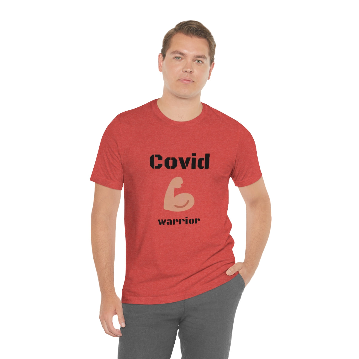 Covid Warrior - Designed - Unisex Short Sleeve Tee - CrazyTomTShirts