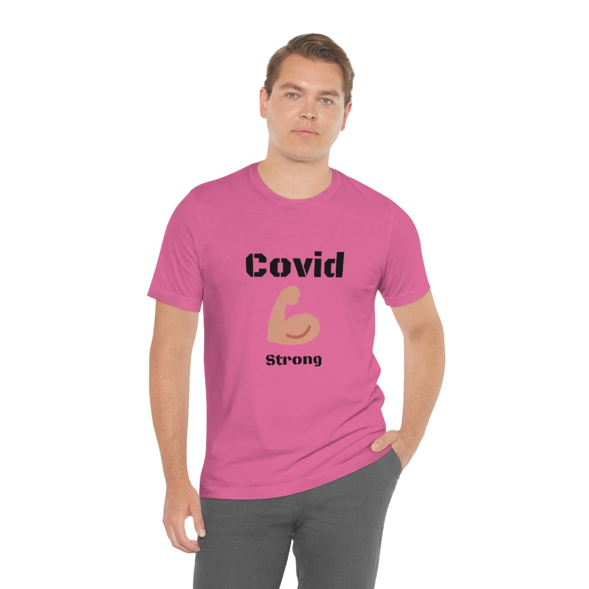 Covid Strong - Designed - Unisex Short Sleeve Tee.