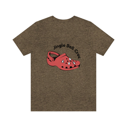 Jingle bell croc - Funny Christmas - Unisex Short Sleeve Tee - CrazyTomTShirts