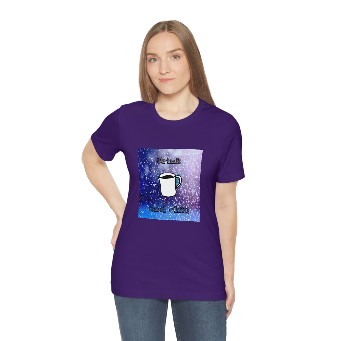Drink coffee and chill - Funny Designed - Unisex Short Sleeve Tee