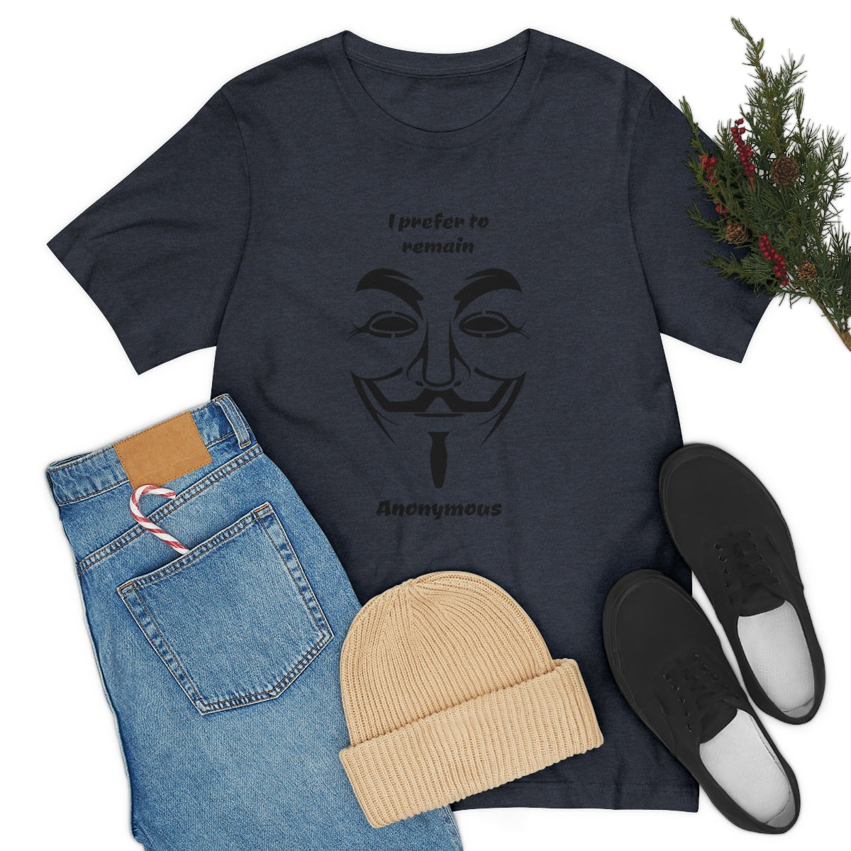 I prefer to remain Anonymous - Funny Unisex Short Sleeve Tee