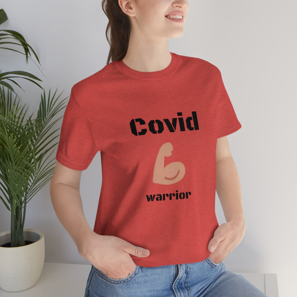 Covid Warrior - Designed - Unisex Short Sleeve Tee - CrazyTomTShirts