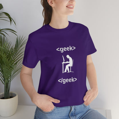 Geek code - Funny Tech - Unisex Short Sleeve Tee