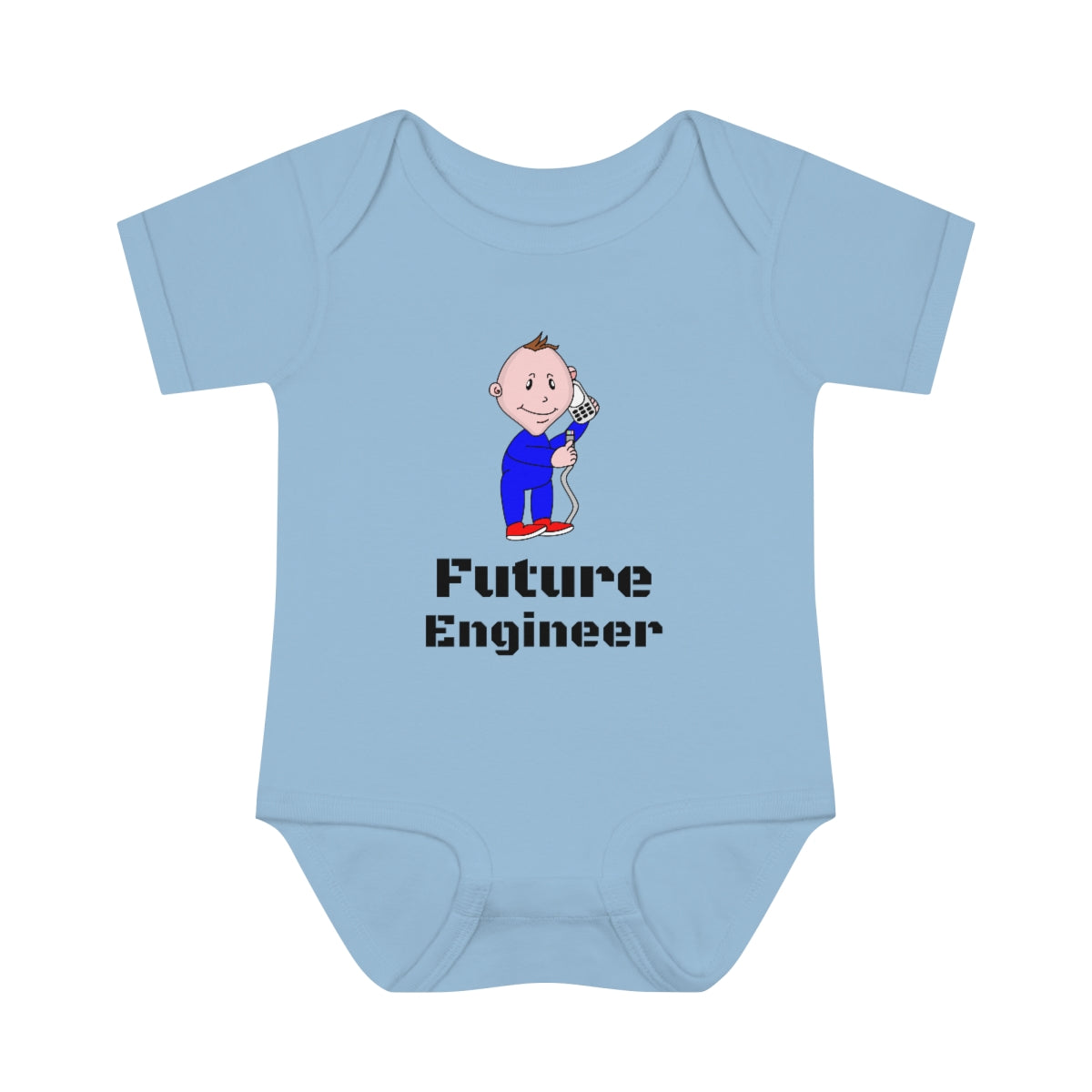 Future Engineer - Infant Baby Rib Bodysuit - CrazyTomTShirts